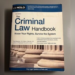 The Criminal Law Handbook 14th Edition by NOLO -NWT